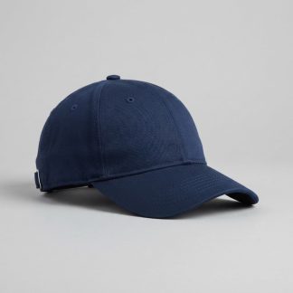 Winter Navy Waxed Canvas Baseball Cap