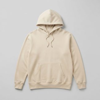 Everyday Ecru Brushed Fleece Pocket Hoodie