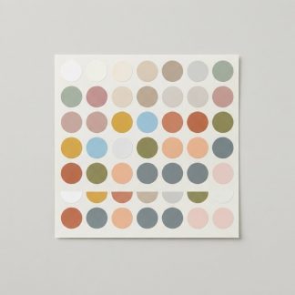 Winter Off-White Matte Vinyl Sticker Sheet